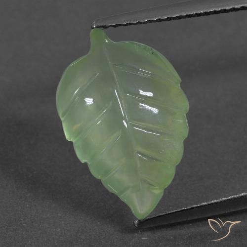 6.06ct Natural Verde medio Prehnite, Elegante, Translúcido
