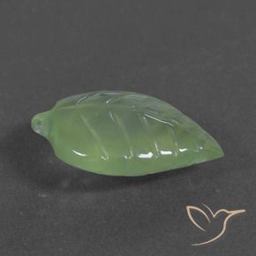 Prehnite Verde medio natural de 6.06 ct, Elegante, Translúcido