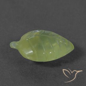 Prehnite Verde lima natural de 6.27 ct, Elegante, Translúcido