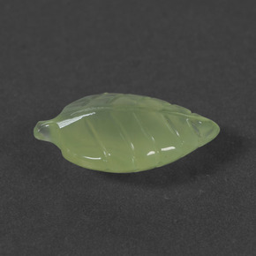 Prehnita verde natural de 5,65 ct, forma elegante, translúcido