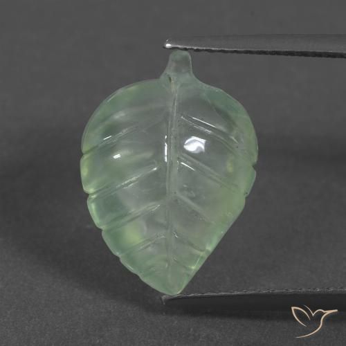 6.02ct Natural Verde amarillo claro Prehnite, Elegante, Translúcido