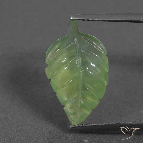 5.70ct Natural Verde amarillento Prehnite, Elegante, Translúcido