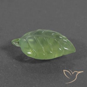 Prehnite Verde amarillento natural de 5.70 ct, Elegante, Translúcido
