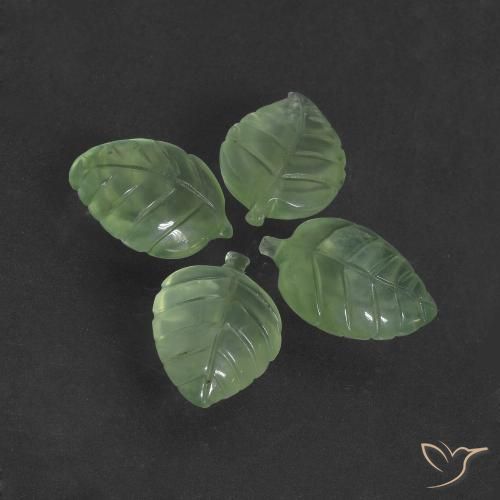 29.56ctw Natural Verde lima Prehnite, Elegante, Translúcido