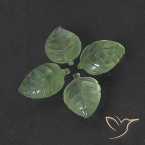 Gemas de Prehnite Verde lima natural de 29.56 ct, Elegante, Translúcido