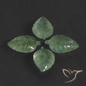 Gemas de Prehnite Verde claro natural de 27.79 ct, Elegante, Translúcido