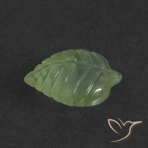 Prehnite Verde amarillento natural de 4.90 ct, Elegante, Translúcido