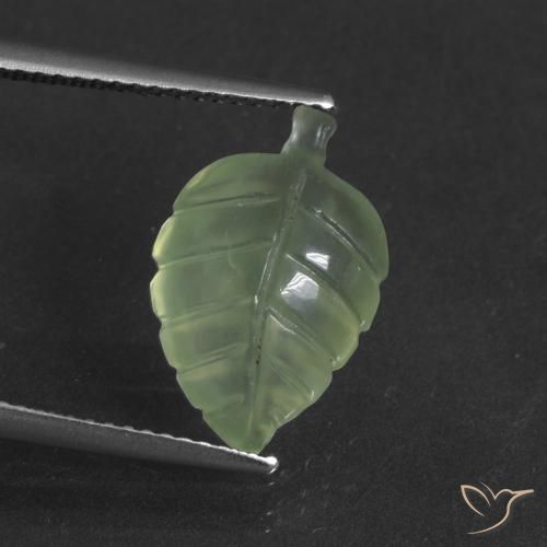 4.88ct Natural Verde medio Prehnite, Elegante, Translúcido