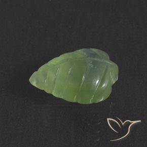 Prehnite Verde pera natural de 5.97 ct, Elegante, Translúcido