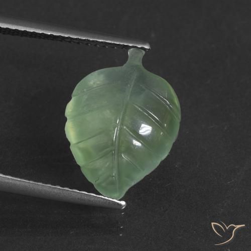 5.62ct Natural Verde cálido Prehnite, Elegante, Translúcido