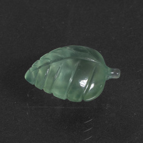 Prehnita verde natural de 4,48 ct, forma elegante, translúcido