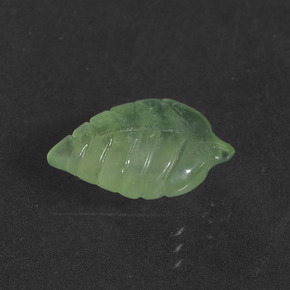 Prehnita verde natural de 4,34 ct, forma elegante, translúcido