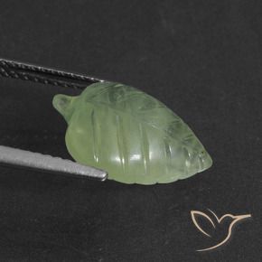 Prehnite Verde lima pálido natural de 4.61 ct, Elegante, Translúcido