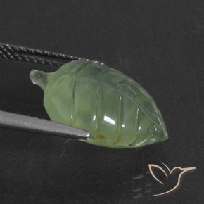 Prehnite Verde muy claro natural de 7.07 ct, Elegante, Translúcido