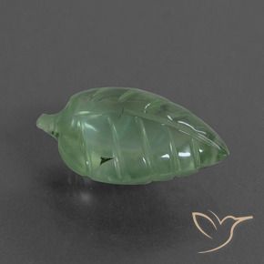 Prehnite Verde terroso pálido natural de 4.94 ct, Elegante, Translúcido