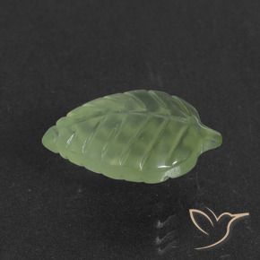 Prehnite Verde amarillento natural de 4.62 ct, Elegante, Translúcido