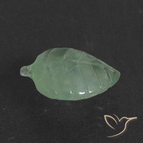 Prehnite Verde menta claro natural de 4.92 ct, Elegante, Translúcido