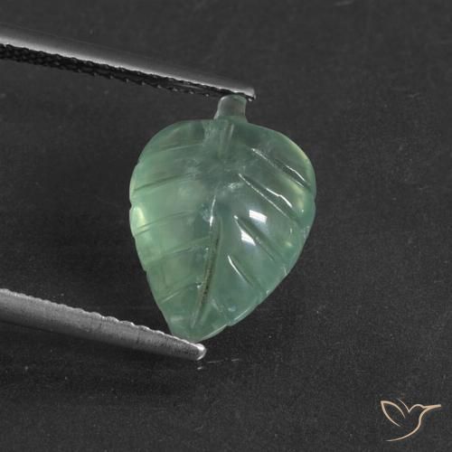 4.67ct Natural Verde menta Prehnite, Elegante, Translúcido