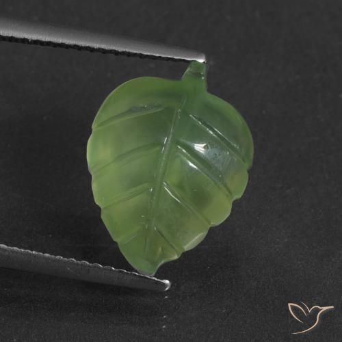 6.21ct Natural Verde medio Prehnite, Elegante, Translúcido