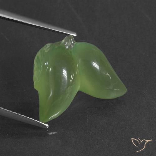 11.48ct Natural Verde medio Prehnite, Elegante, Translúcido
