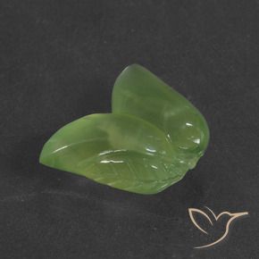 Prehnite Verde cálido natural de 14.66 ct, Elegante, Translúcido