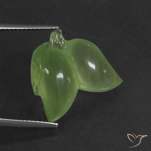 12.52ct Natural Verde medio Prehnite, Elegante, Translúcido