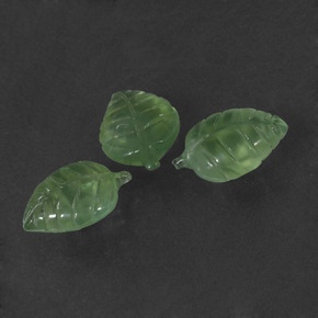 Gemas de Prehnite Verde natural de  ct, Forma elegante, Translúcido