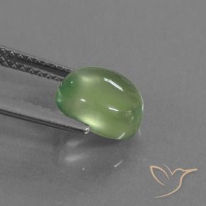 Prehnite Verde amarillo natural de 2.36 ct, Ovalada, Transparente