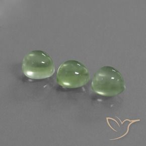Gemas de Prehnite Verde lima pálido natural de 3.59 ct, Redondo, Transparente