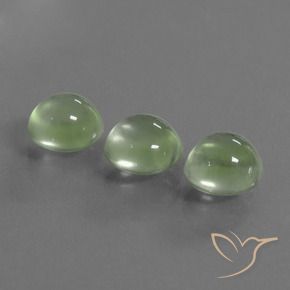 Gemas de Prehnite Verde amarillo natural de 5.89 ct, Redondo, Transparente