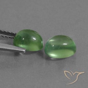 Gemas de Prehnite Verde claro natural de 2.45 ct, Ovalada, Transparente