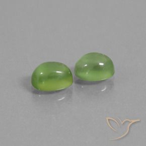 Gemas de Prehnite Verde amarillo natural de 2.51 ct, Ovalada, Transparente