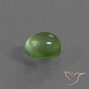Prehnite Verde amarillento natural de 1.20 ct, Ovalada, Transparente
