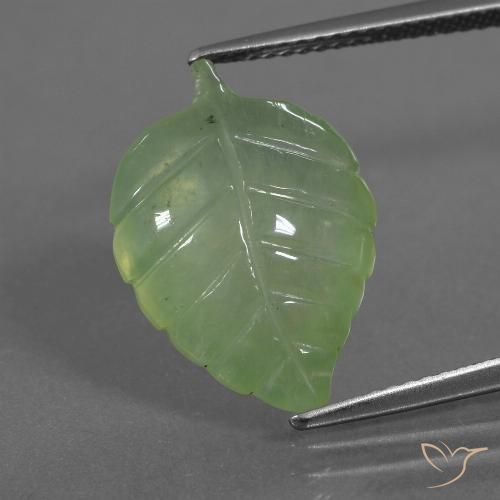 8.12ct Natural Verde pera Prehnite, Elegante, Transparente