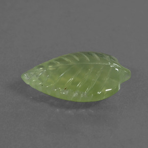Prehnite Verde natural de 5.27 ct, Forma elegante, Transparente