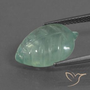Prehnite Verde frío claro natural de 7.41 ct, Elegante, Transparente