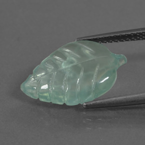 Prehnite Verde claro natural de 5.02 ct, Forma elegante, Transparente