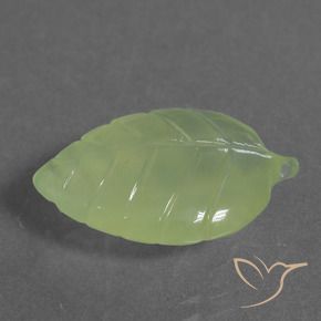Prehnite Verde lima natural de 9.71 ct, Elegante, Transparente
