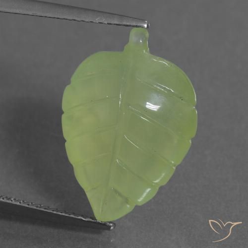 11.78ct Natural Verde lima Prehnite, Elegante, Transparente