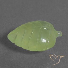 Prehnite Verde lima natural de 11.78 ct, Elegante, Transparente