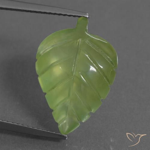 10.33ct Natural Verde amarillento Prehnite, Elegante, Transparente