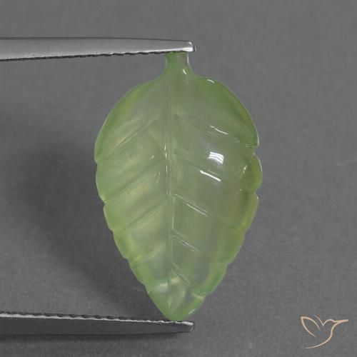 7.52ct Natural Verde amarillento Prehnite, Elegante, Transparente