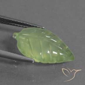 Prehnite Verde amarillento natural de 7.52 ct, Elegante, Transparente