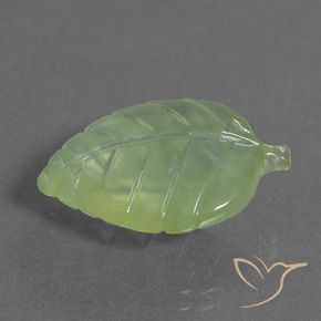 Prehnite Verde lima natural de 10.77 ct, Elegante, Transparente