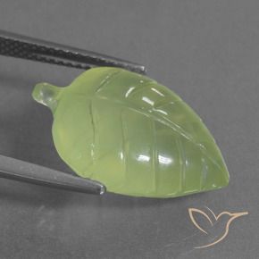 Prehnite Verde amarillo natural de 11.59 ct, Elegante, Transparente