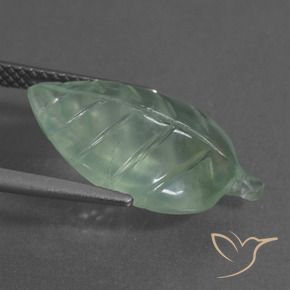 Prehnite Verde menta natural de 8.54 ct, Elegante, Transparente