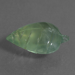 Prehnite Verde natural de 8.78 ct, Forma elegante, Transparente