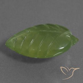 Prehnite Verde cálido natural de 10.07 ct, Elegante, Transparente