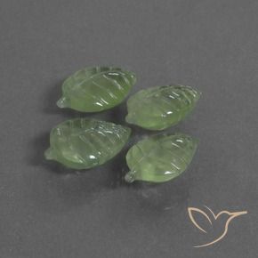 Gemas de Prehnite Verde medio natural de 23.51 ct, Elegante, Transparente