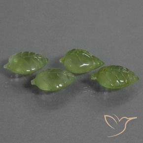 Gemas de Prehnite Verde medio natural de 26.02 ct, Elegante, Transparente